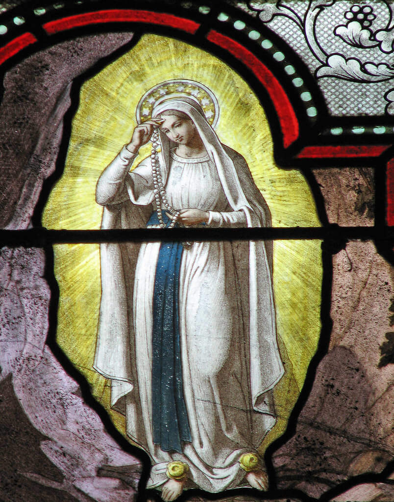 Virgin Mary Cut out From Lourdes