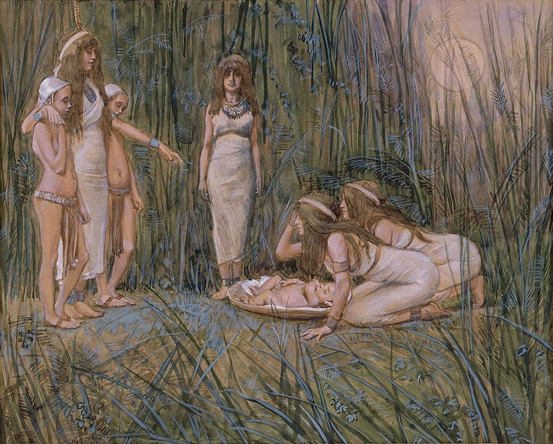 Painting - Pharaoh's Daughter Receives the Mother of Moses