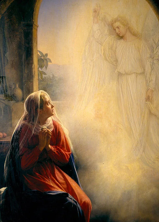 The Annunciation ( Rosary Daily - Monday) - Carl Heinrich Bloch - 1865
