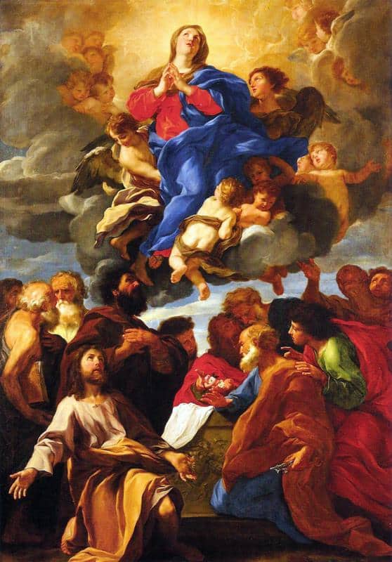 Giovanni Batista Gaulli - Ascension of Our Lady Painting
