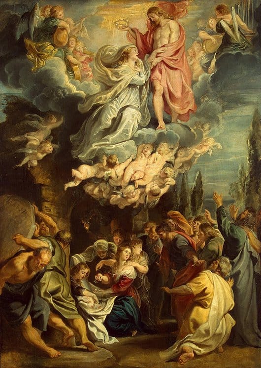 Assumption and Coronation of the Virgin Painting