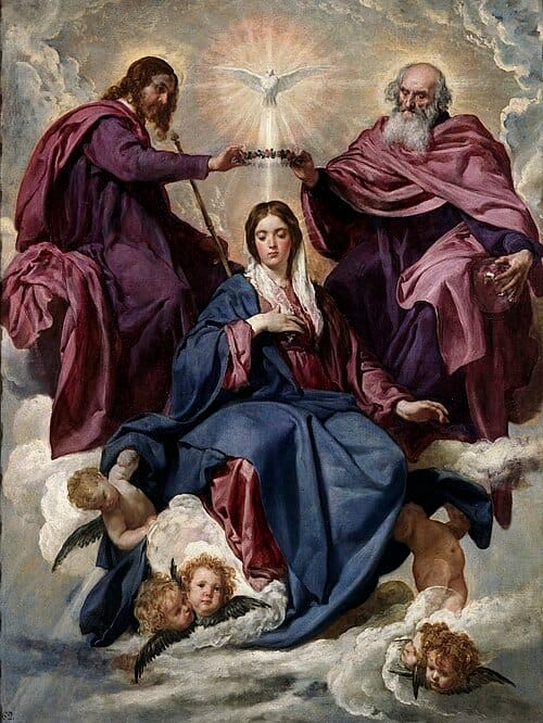 Painting - Coronation of the Virgin - Diego Velázquez - 1635-1636