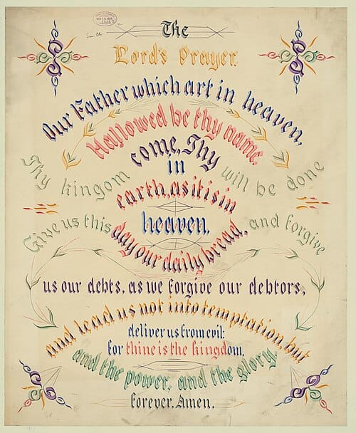 The Lords Prayer - John Morgan Coaley - 1889