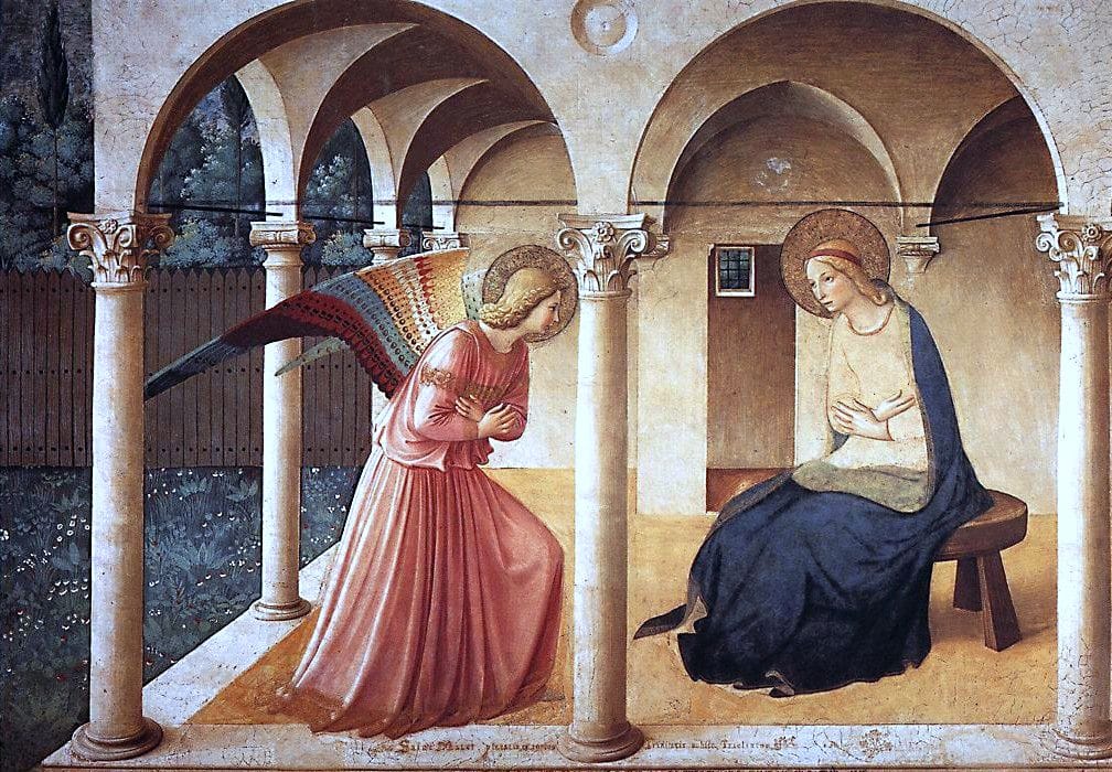 Annunciation - Fra Angelico - 1438-1450 - Decade Mysteries