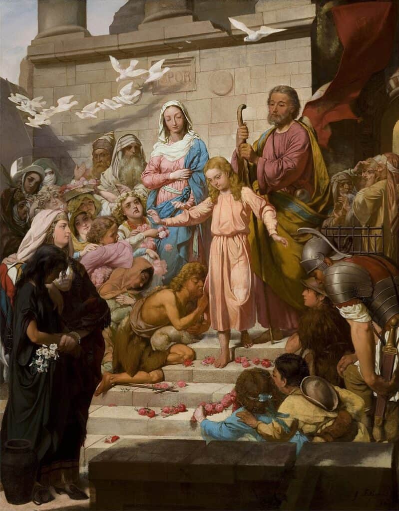 Christ Leaving the Temple - Feliks Synalewski - 1884