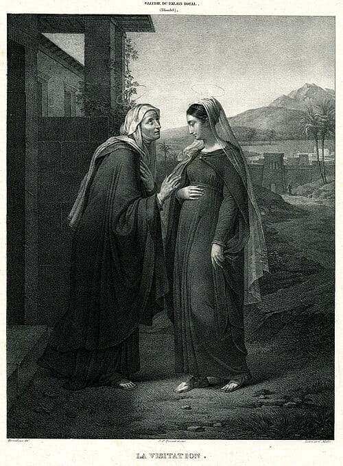 La Visitation - Print Made By Mathieu Barathier - 1825-1829