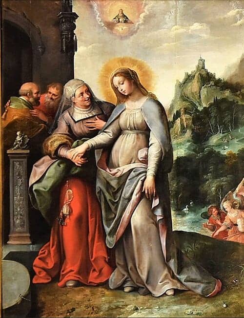 Mary Visits her Cousin Elizabeth - Frans Francken the Younger - 1615-1620