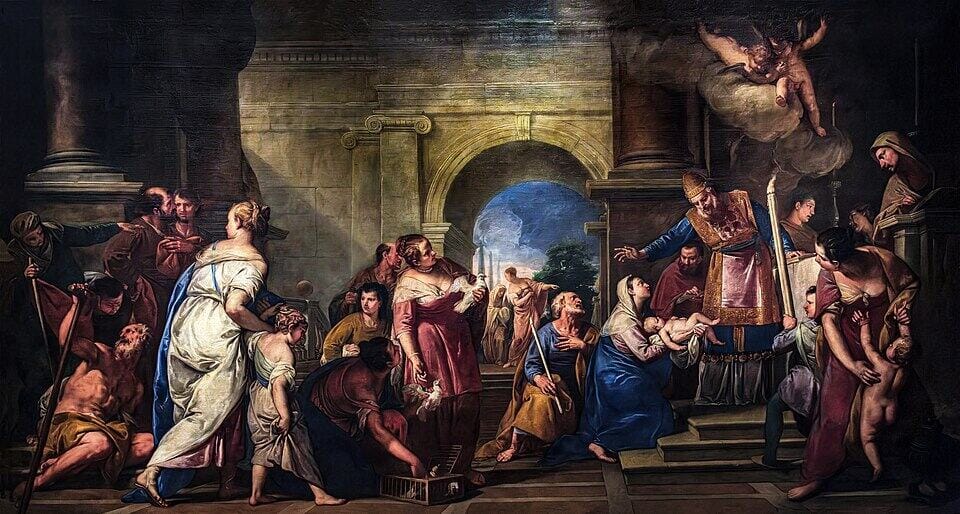 Presentation of Jesus in the Temple - Gregorio Lazzarini - 1700
