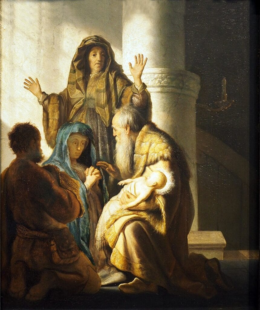 Simeon and Anna in the Temple - Rembrandt - 1627