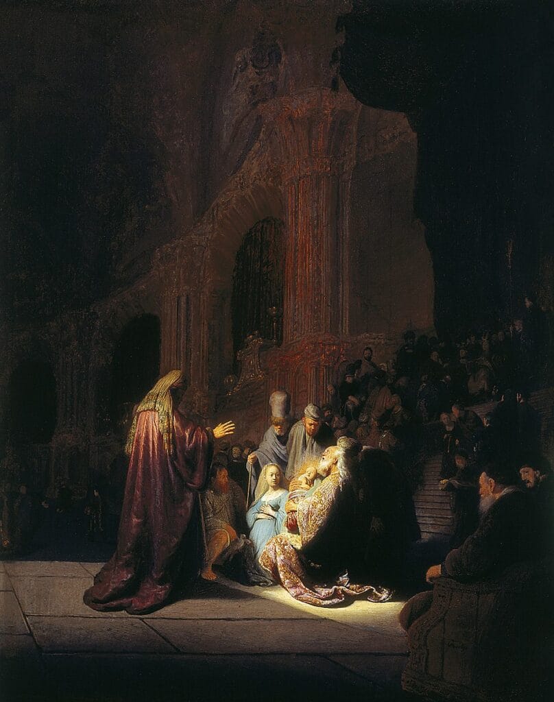 Simeon's Song of Praise - Rembrandt - 1631