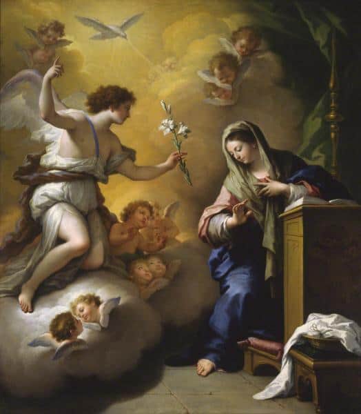 The Annunciation - Paolo de Matteis - 1712 - Decade Mysteries