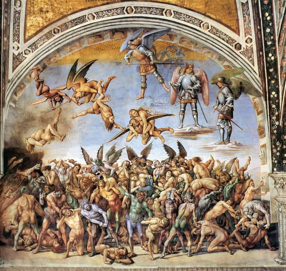 Painting - The Damned - Luca Signorelli - The Damned - 1499-1502