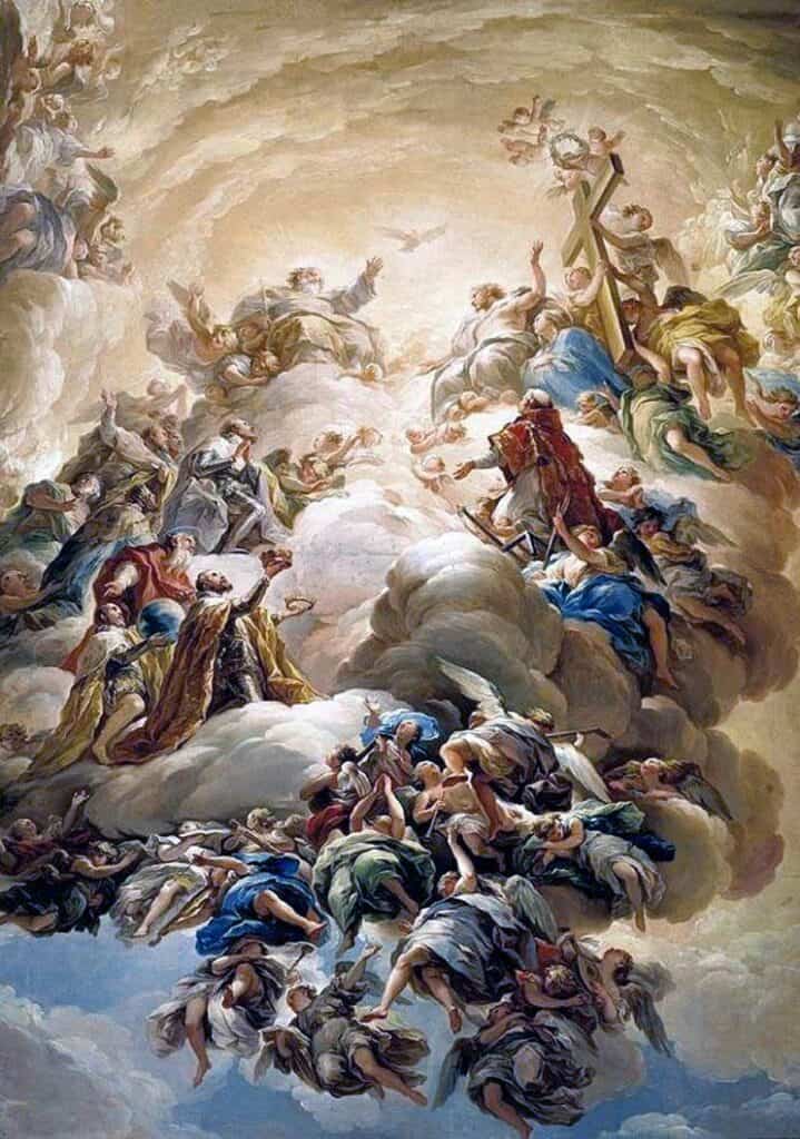 Painting - Vicente López Portaña - Adoration of the Trinity - 1791-1792