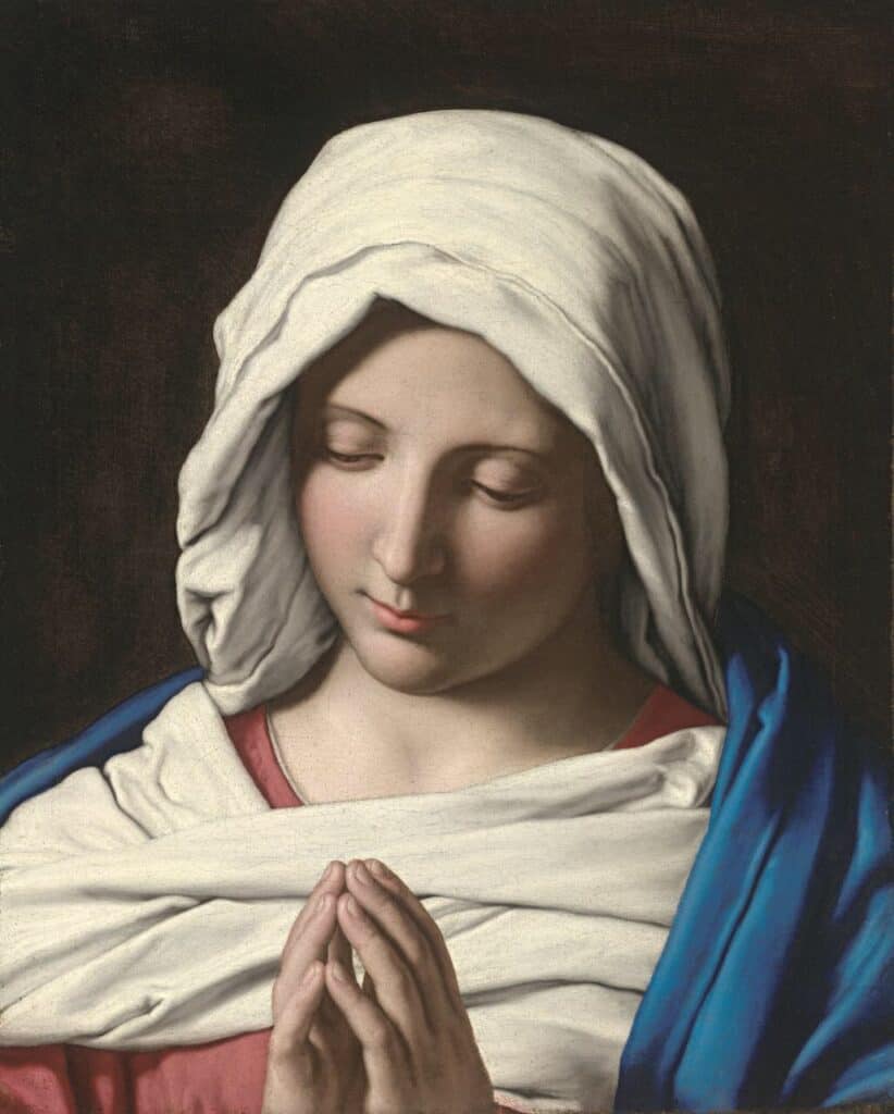 Painting - Virgin in Prayer (Melbourne) - Giovanni Battista Salvi da Sassoferrato - 1640-1650