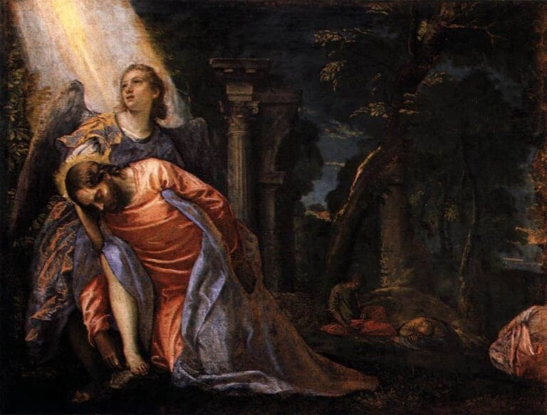 Christ in the Garden of Gethsemane (Friday Rosary) - Paolo Veronese - 1583-1584