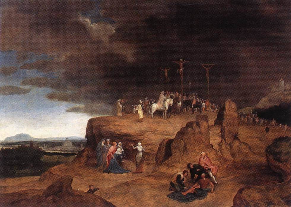 Crucifixion (Sorrowful Mysteries) - Cornelis Massijs - 1600-1650