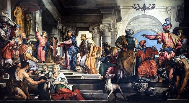 Finding of Jesus in the Temple (Saturday Rosary) - Giovanni Antonio Fumiani - 1700