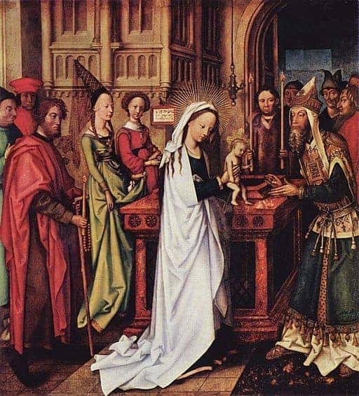 Presentation of Christ in the Temple (Joyful Mysteries PDF) - Hans Holbein the Elder - 1500-1501